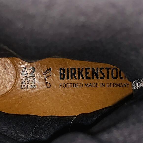 BIRKENSTOCK Size 9 Black Ruched Leather Pull On Side Zipper Boots - Picture 10 of 10